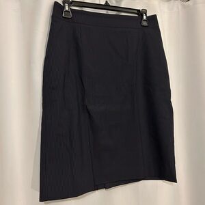 Uniqlo navy Pinstripe Pencil Skirt